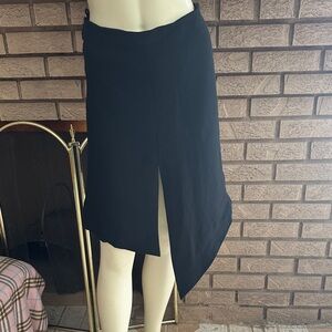 Gianfranco Ferre Black Asymmetrical Pencil Skirt